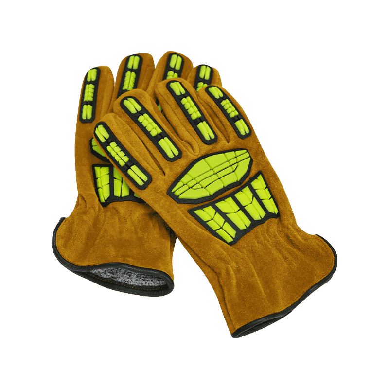 Waterproof Oil Resistant Cold Resistant Cowhide Leather Gloves
