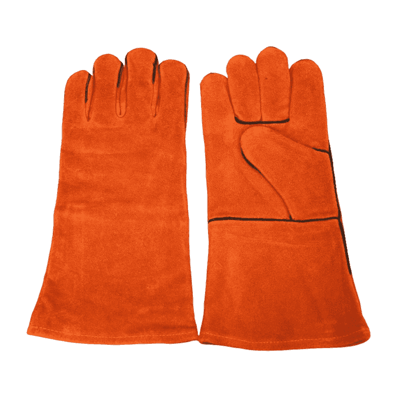 Cotton-lined two-layer cowhide welding guwantes Cotton-lined two-layer cowhide welding guwantes